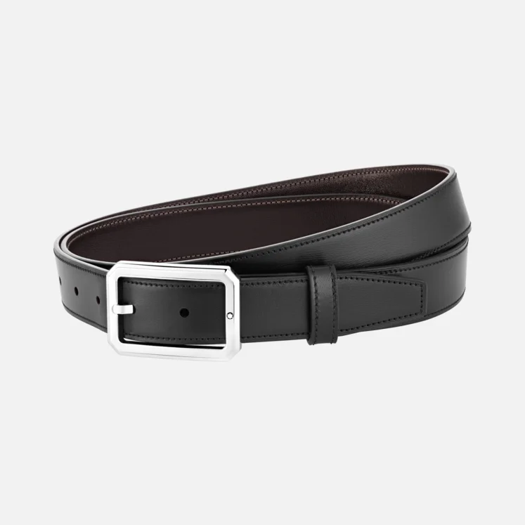 MONTBLANC REVERSIBLE RECTANGULAR BUCKLE BELT