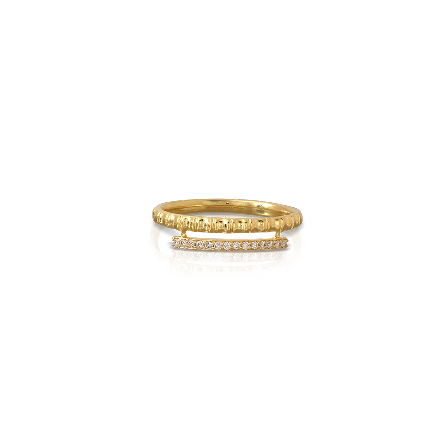 LALAOUNIS CHIWARA RING IN 18K GOLD AND DIAMONDS