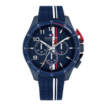 TOMMY HILFIGER BLUE RUBBER STRAP
