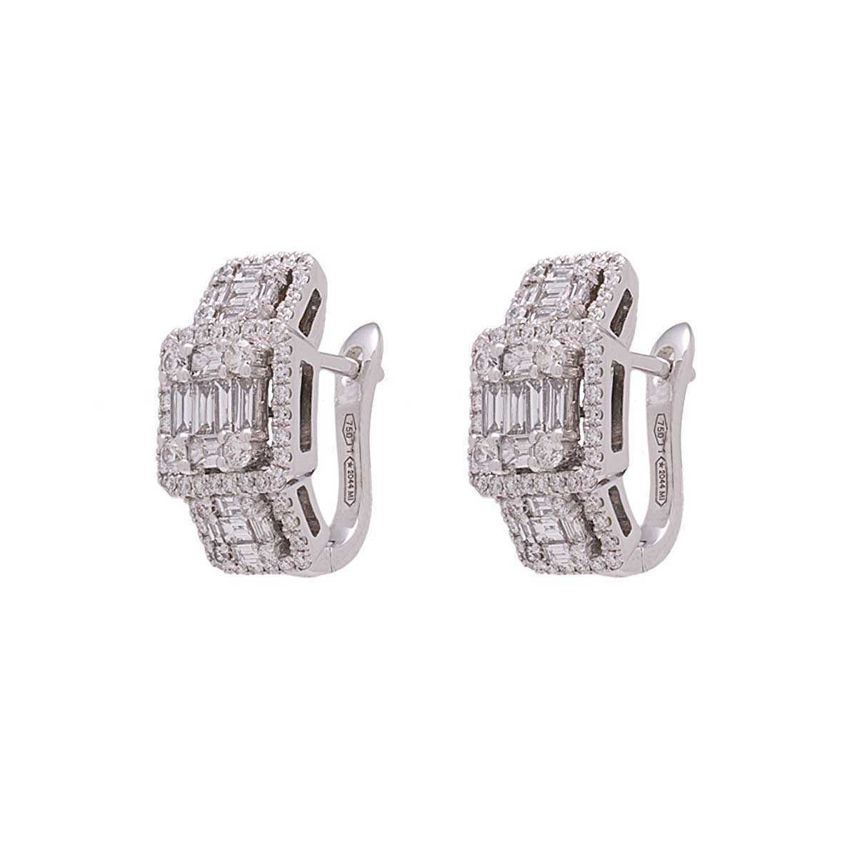 Σκουλαρίκια με διαμάντια Κ18