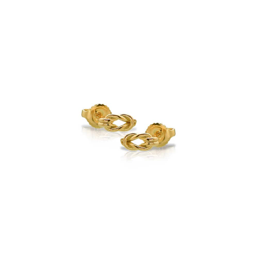 LALAOUNIS HERCULES KNOT EARRINGS IN 18K GOLD, SMALL