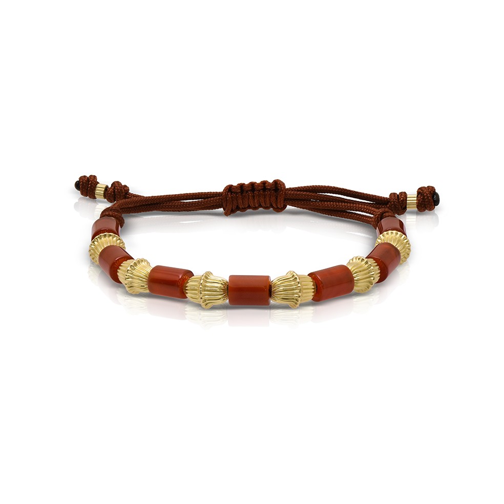 LALAOUNIS MINOAN BRACELET IN 18K GOLD AND CARNELIAN