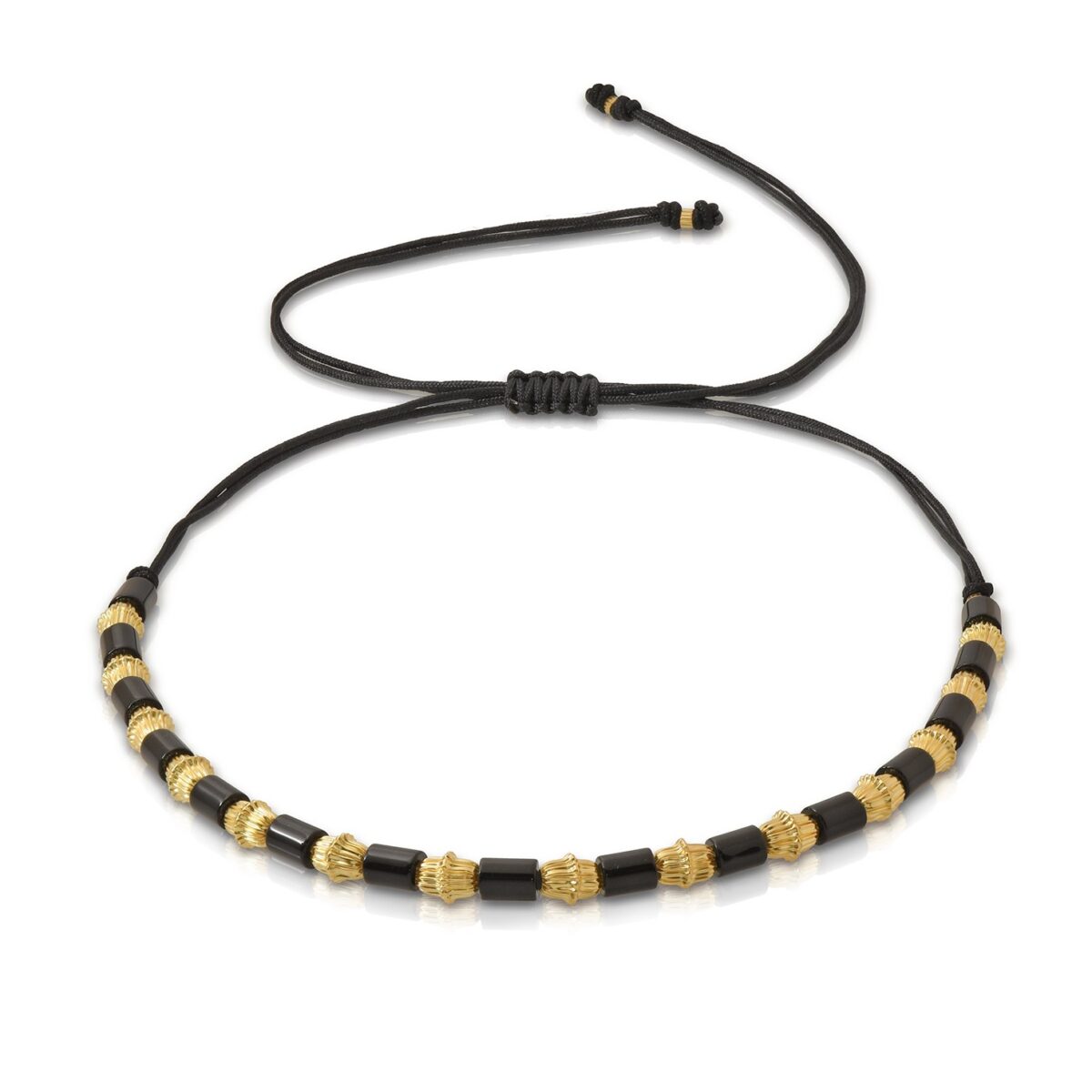 LALAOUNIS MINOAN NECKLACE IN 18K GOLD AND OBSIDIAN