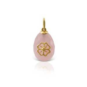 Easter Egg Pendant LALAOUNIS με Pink Quartz και Χρυσό 18k