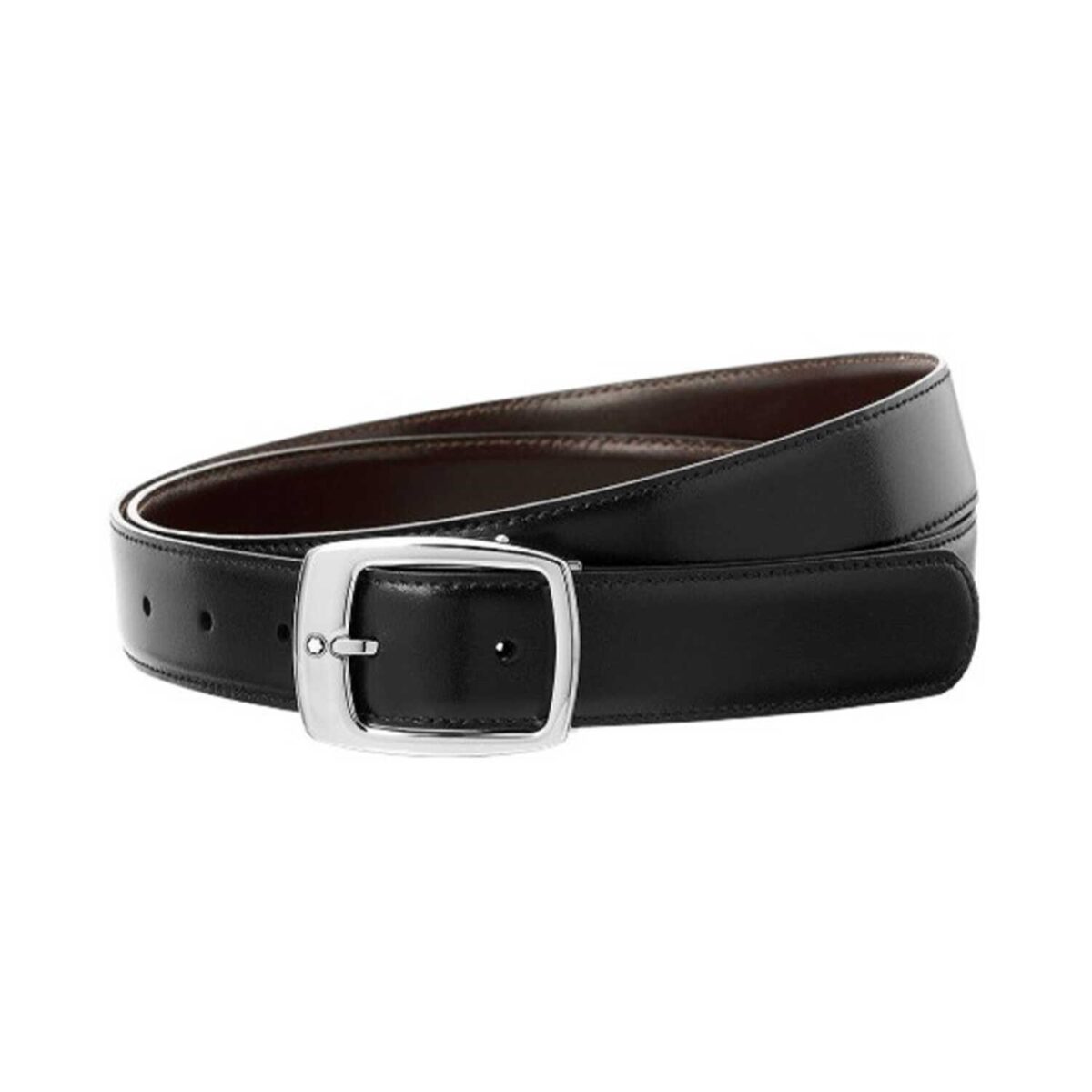 MONT BLANC REVERSIBLE RECTANGULAR BUCKLE BELT