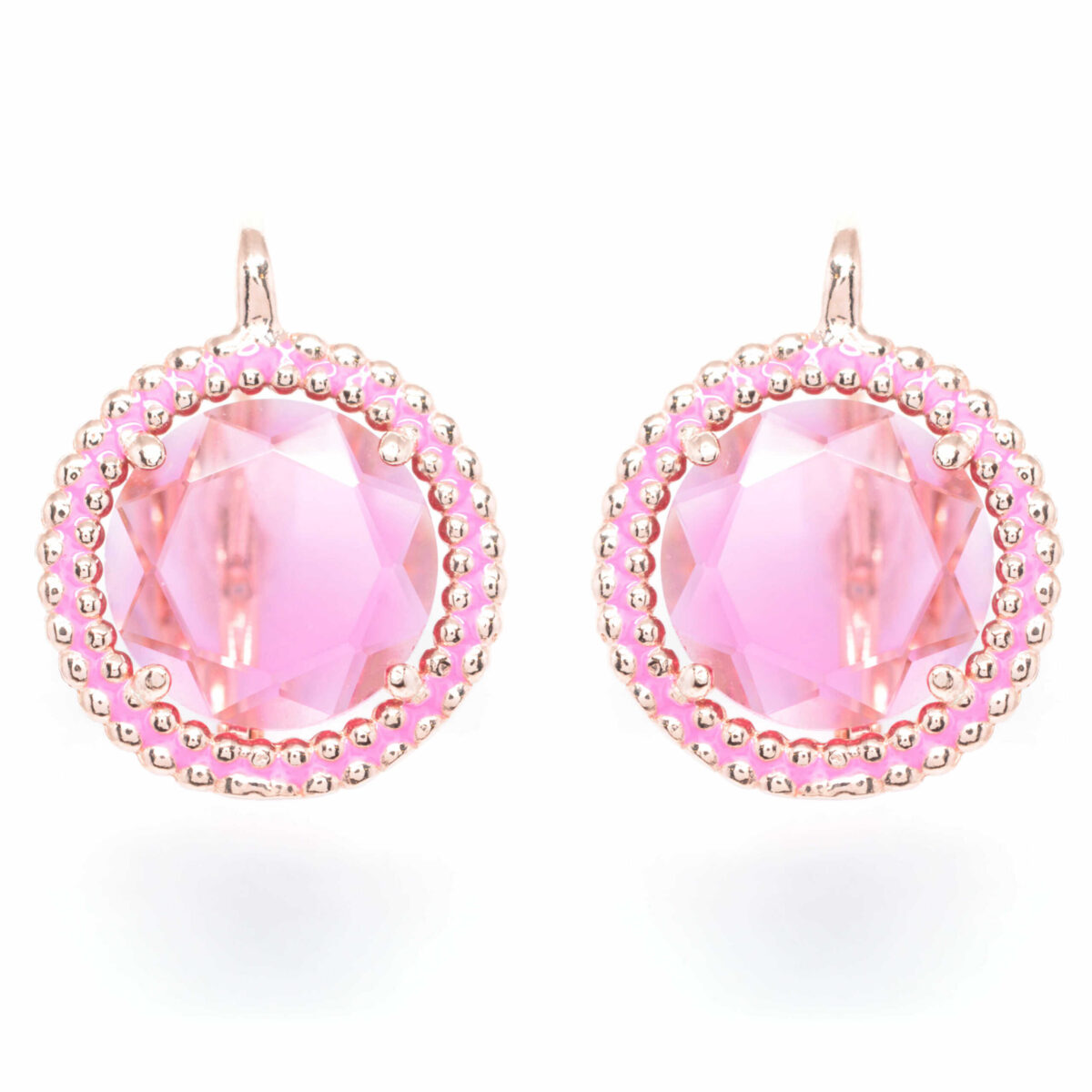 Σκουλαρίκια ασημένια με ορυκτές πέτρες