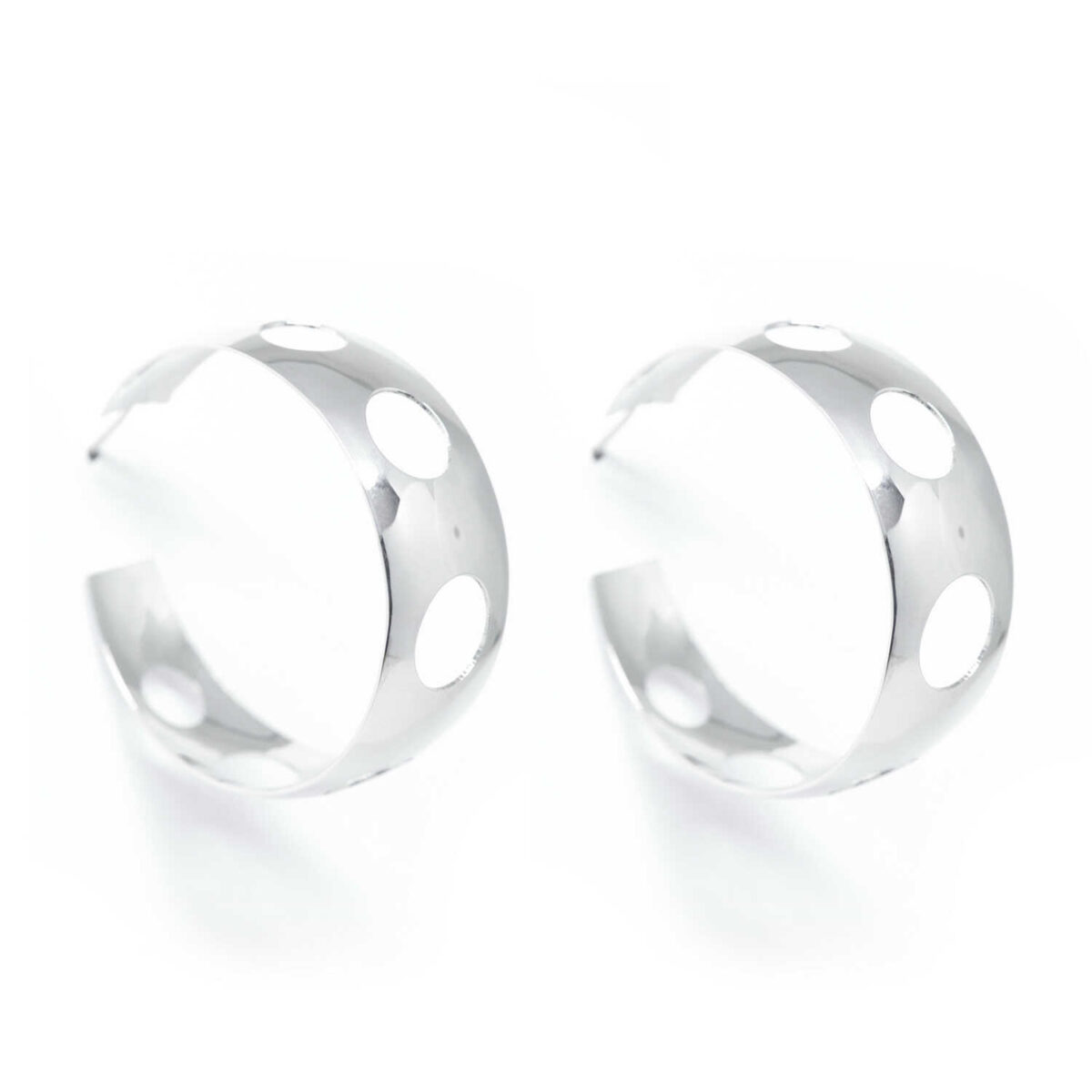 Σκουλαρίκια ασημένια με ορυκτές πέτρες