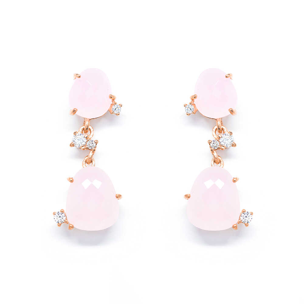 Σκουλαρίκια ροζ