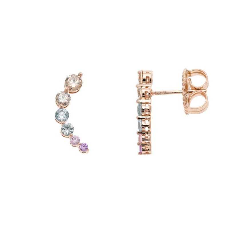 Σκουλαρίκια ροζ