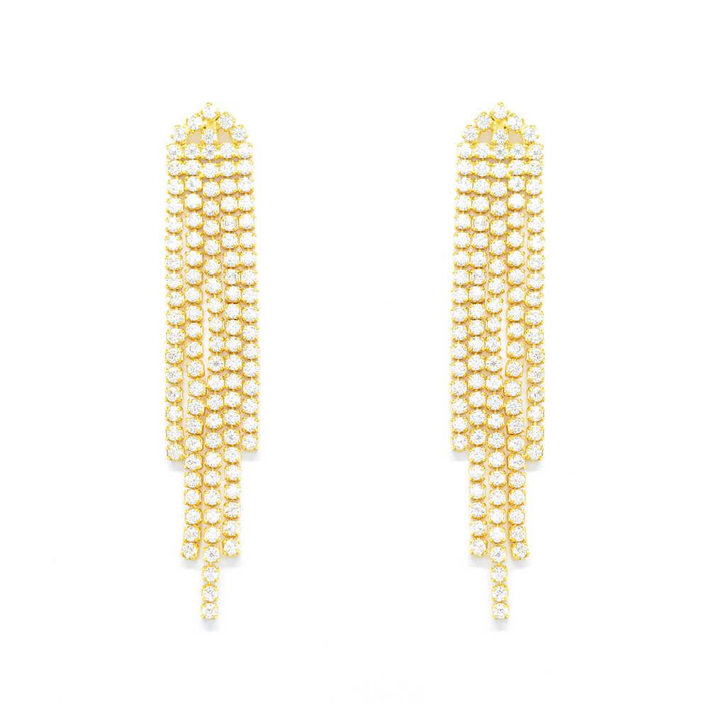 Σκουλαρίκια χρυσά εντυπωσιακές ριβιέρες