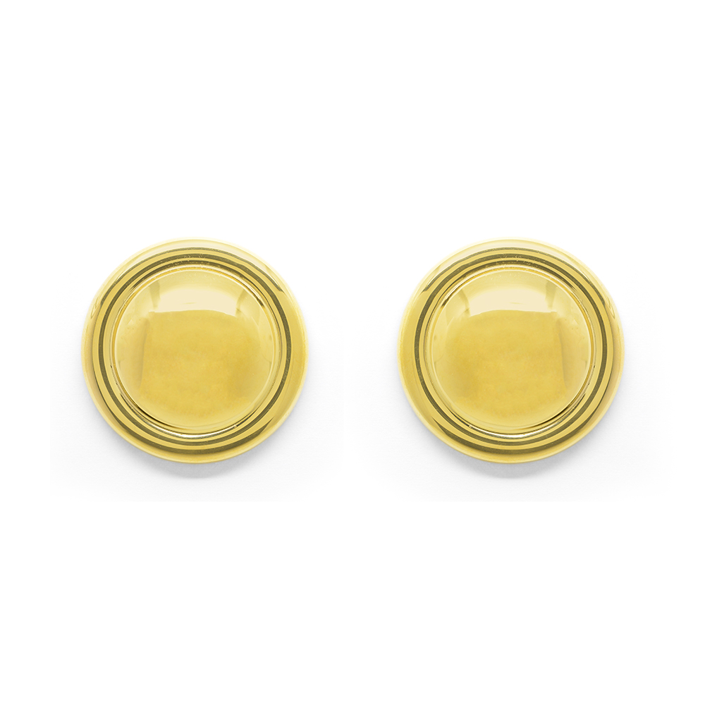 Σκουλαρίκια χρυσά έντονα