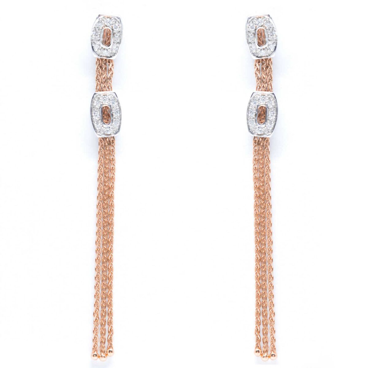 Σκουλαρίκια με διαμάντια Κ18