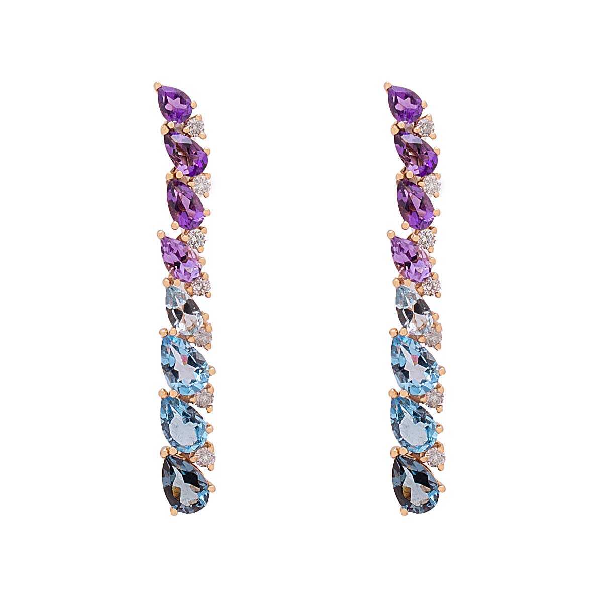 Σκουλαρίκια με διαμάντια Κ18