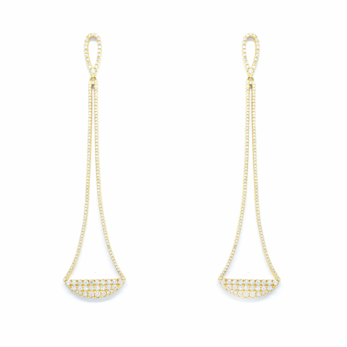 Σκουλαρίκια με διαμάντια Κ18