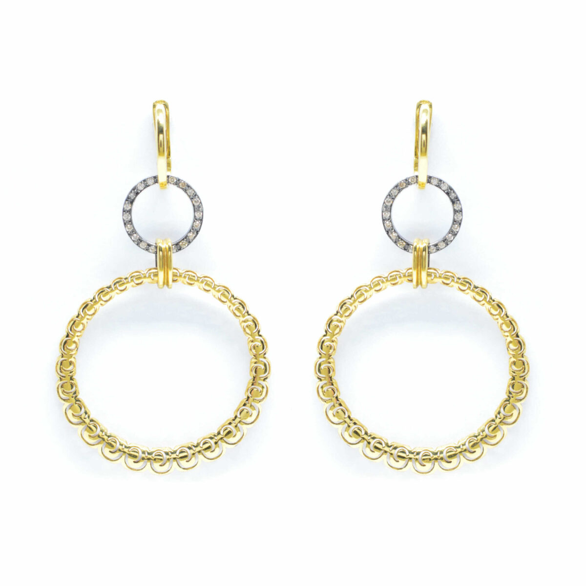 Σκουλαρίκια με διαμάντια Κ18