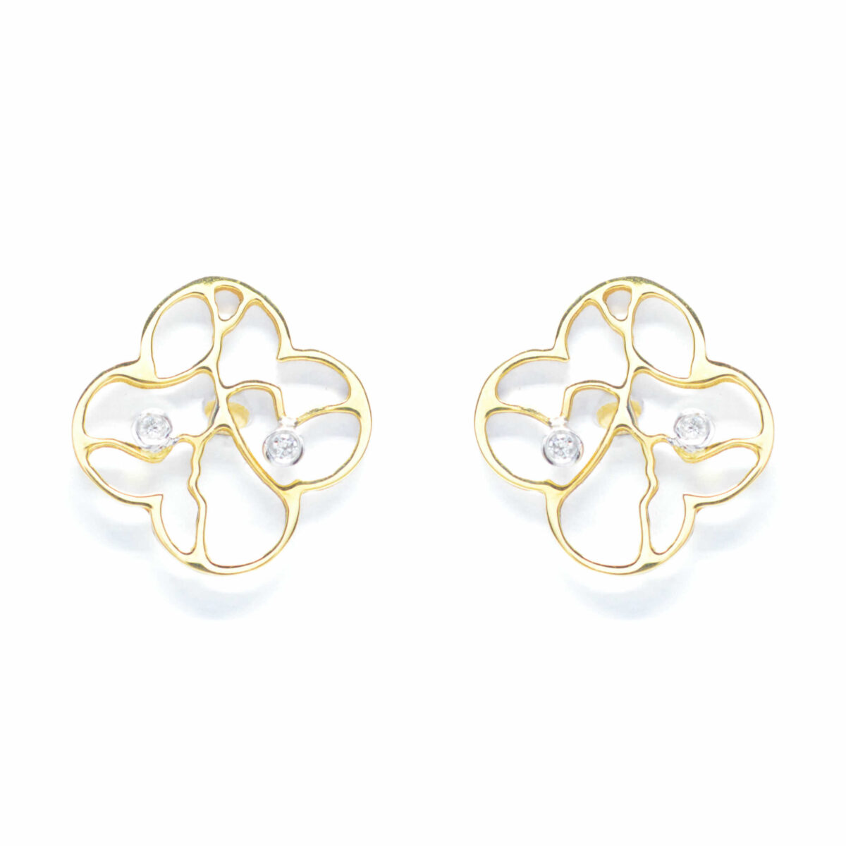 Σκουλαρίκια με διαμάντια Κ18