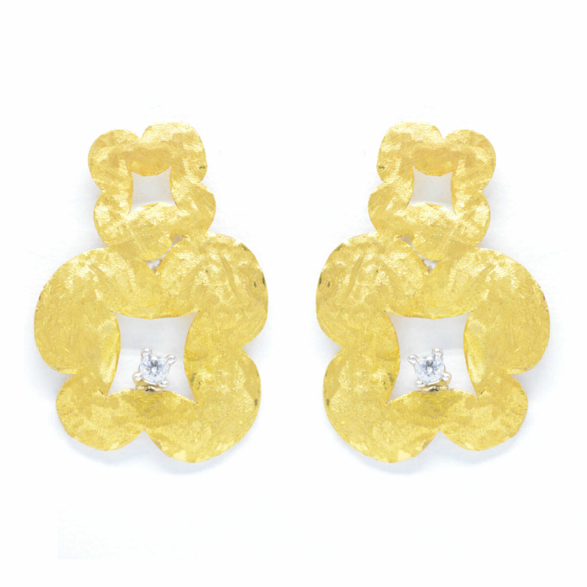 Σκουλαρίκια με πολύτιμες πέτρες K14