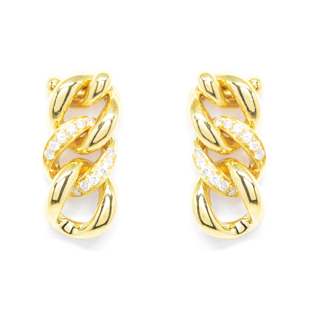 Σκουλαρίκια με διαμάντια Κ18