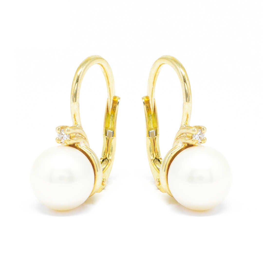 Σκουλαρίκια με διαμάντια Κ18