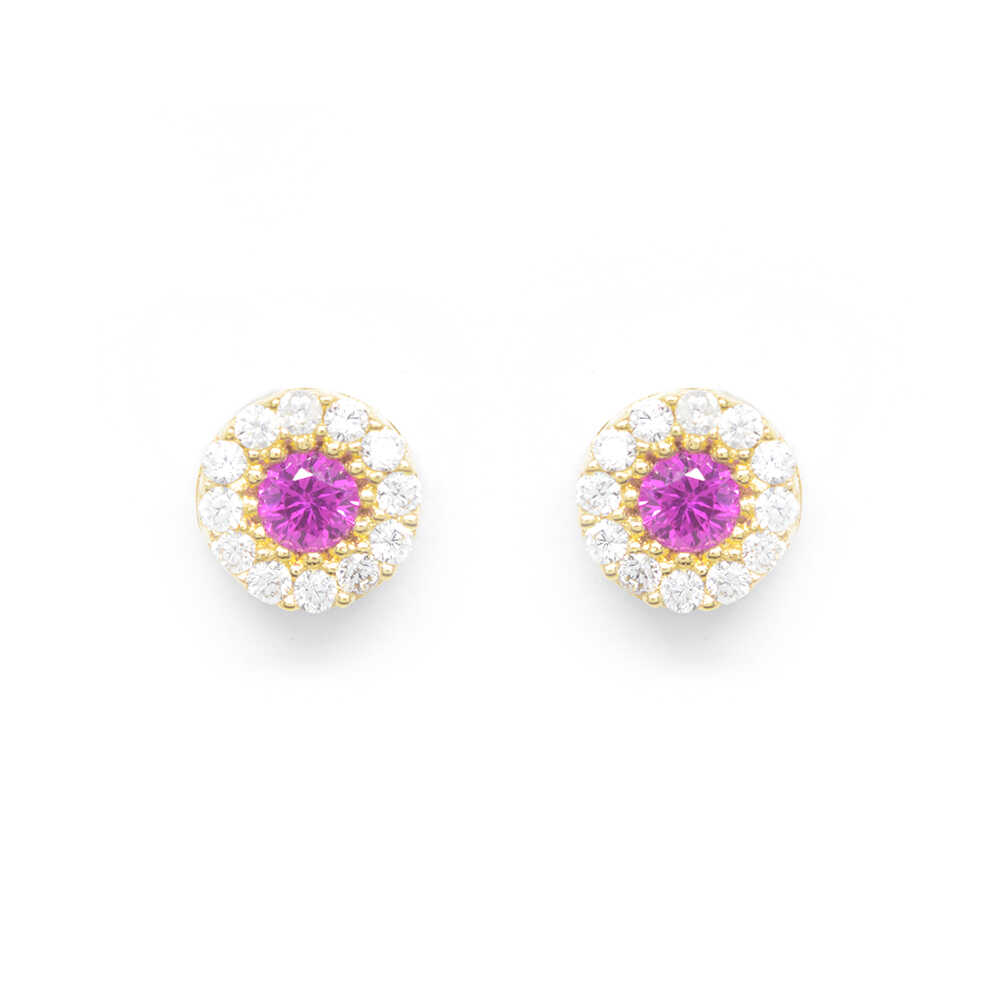 Σκουλαρίκια με πολύτιμες πέτρες Κ14