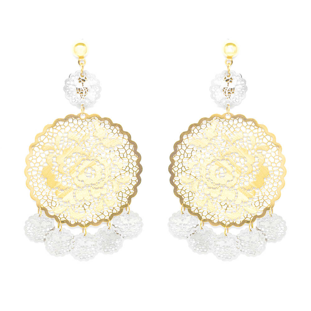 Σκουλαρίκια με πολύτιμες πέτρες Κ14