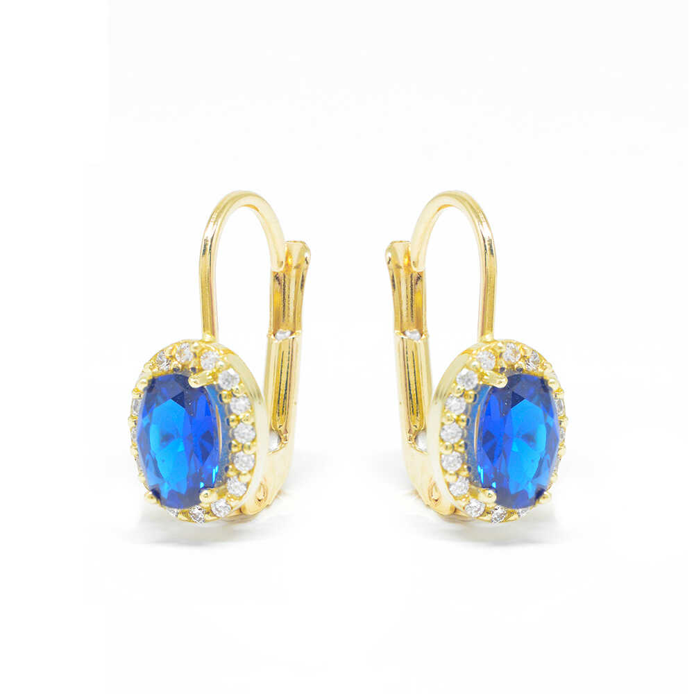 Σκουλαρίκια με πολύτιμες πέτρες Κ14