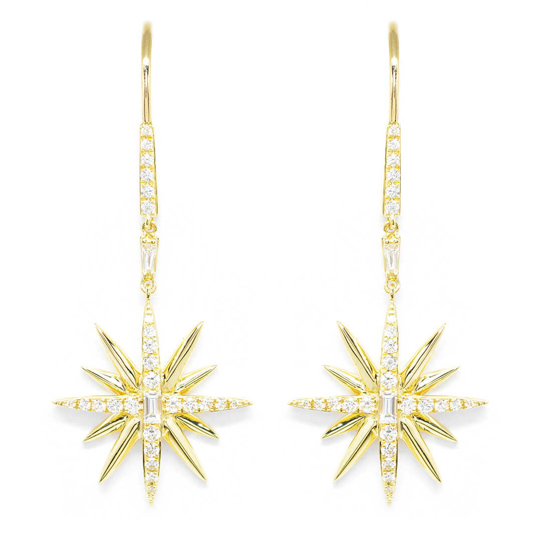 Σκουλαρίκια με διαμάντια Κ18