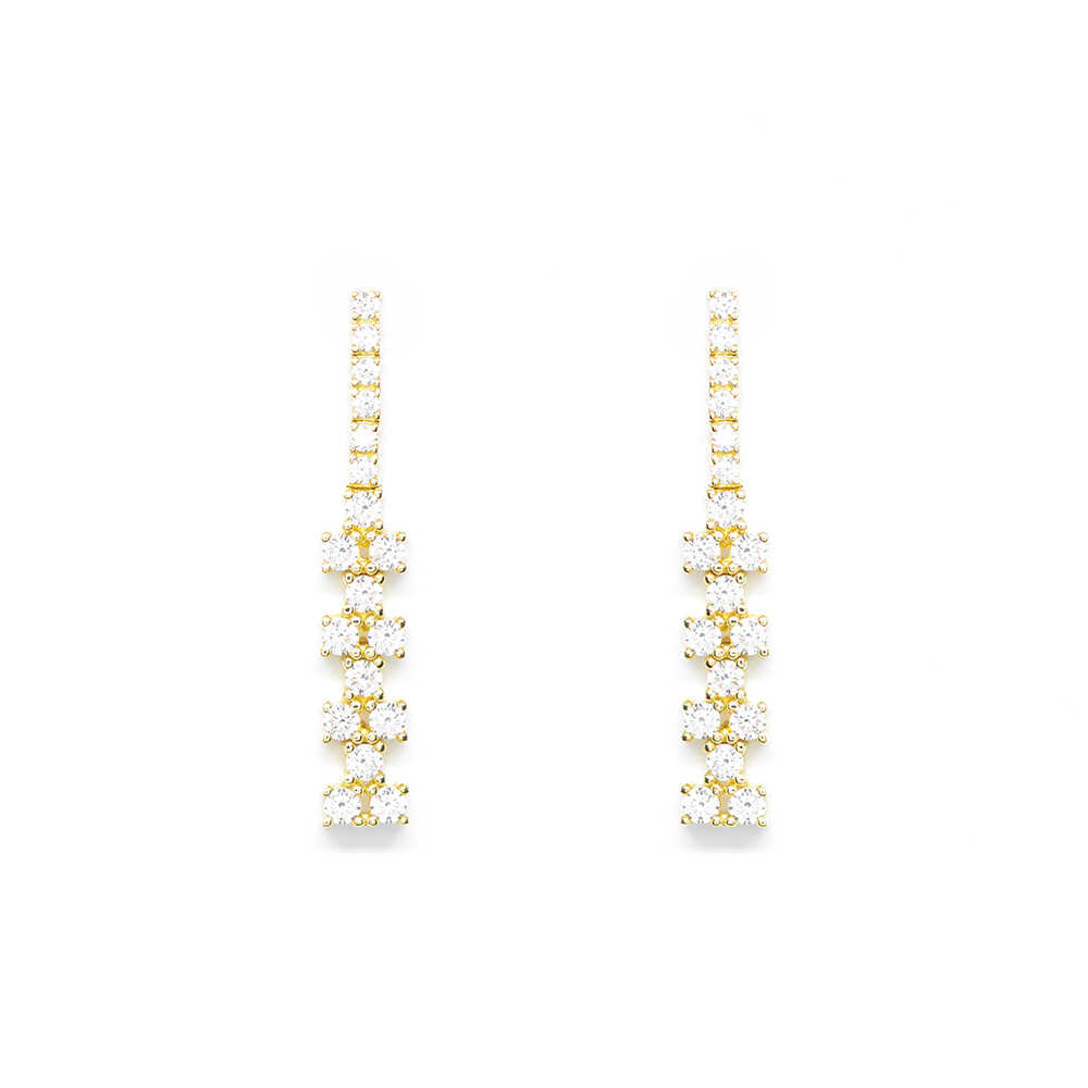 Σκουλαρίκια με πολύτιμες πέτρες Κ14