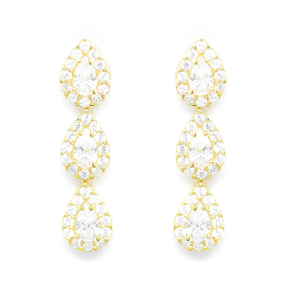 Σκουλαρίκια με πολύτιμες πέτρες Κ14