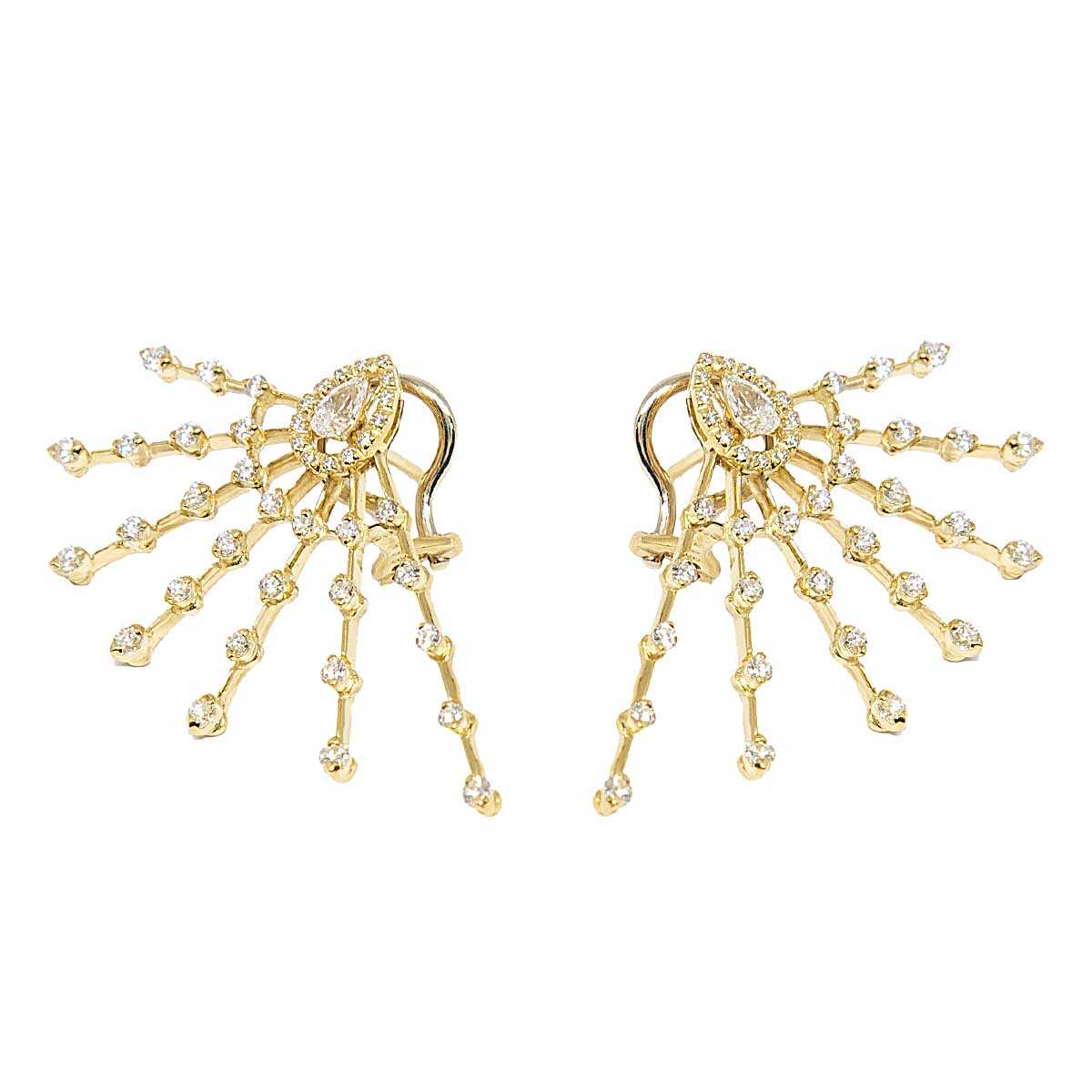 Σκουλαρίκια με διαμάντια Κ18