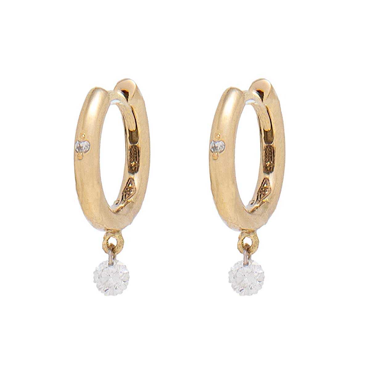 Σκουλαρίκια με διαμάντια Κ18