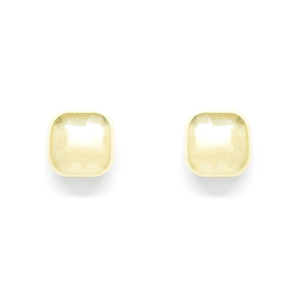 Σκουλαρίκια  μοντέρνα γυαλιστερά από κίτρινο χρυσό 14k