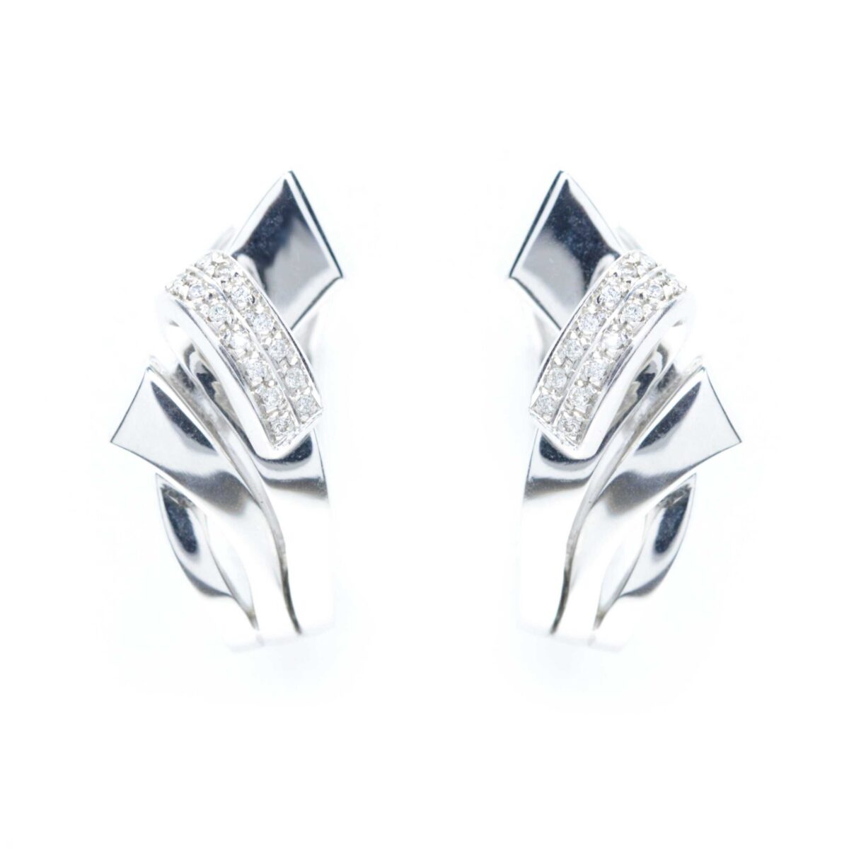 Σκουλαρίκια με διαμάντια Κ18