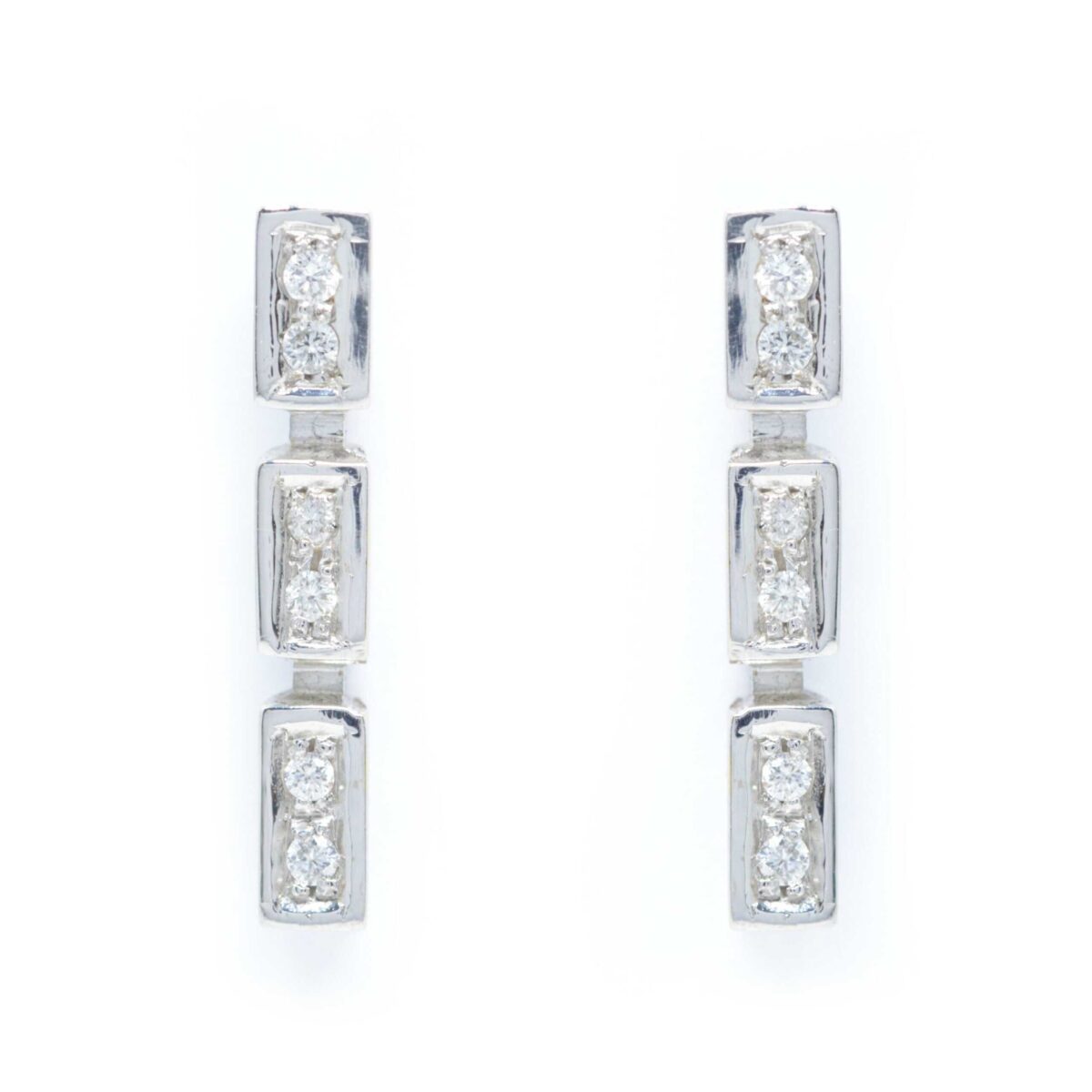 Σκουλαρίκια με διαμάντια Κ18