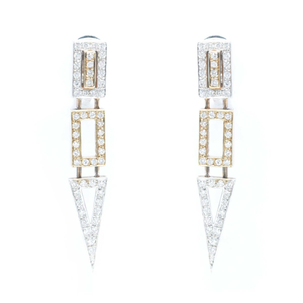 Σκουλαρίκια με διαμάντια Κ18