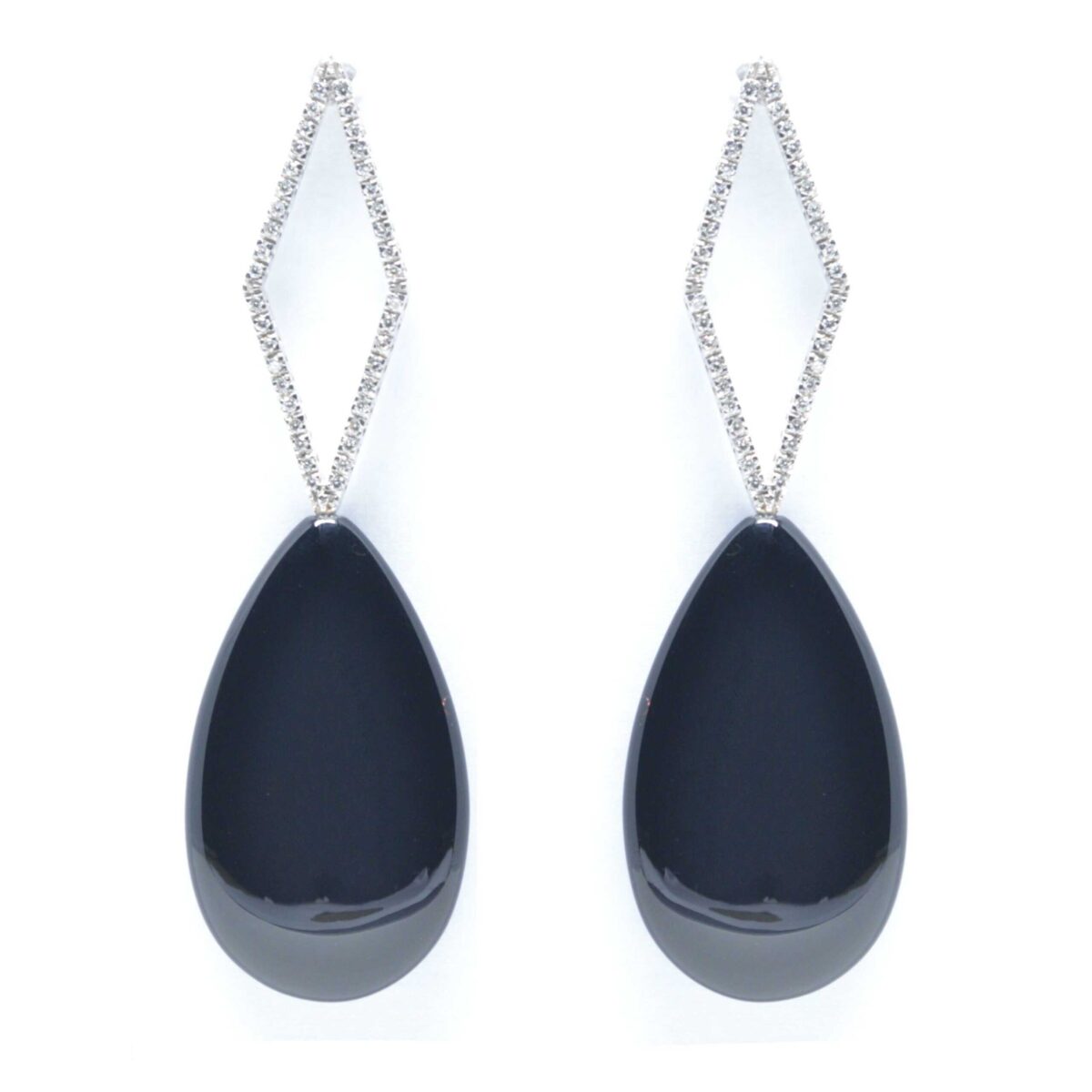 Σκουλαρίκια ασημένια με ορυκτές πέτρες