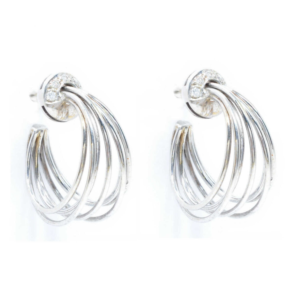 Σκουλαρίκια με διαμάντια Κ18