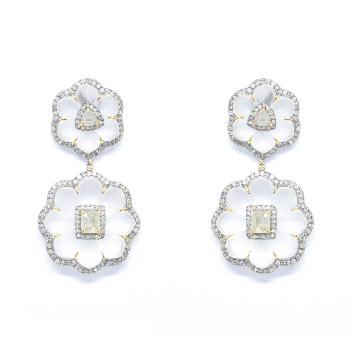 Σκουλαρίκια με διαμάντια Κ18