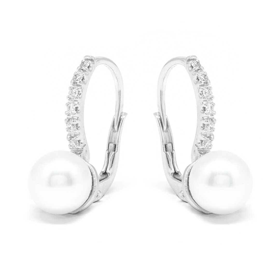 Σκουλαρίκια με διαμάντια Κ18