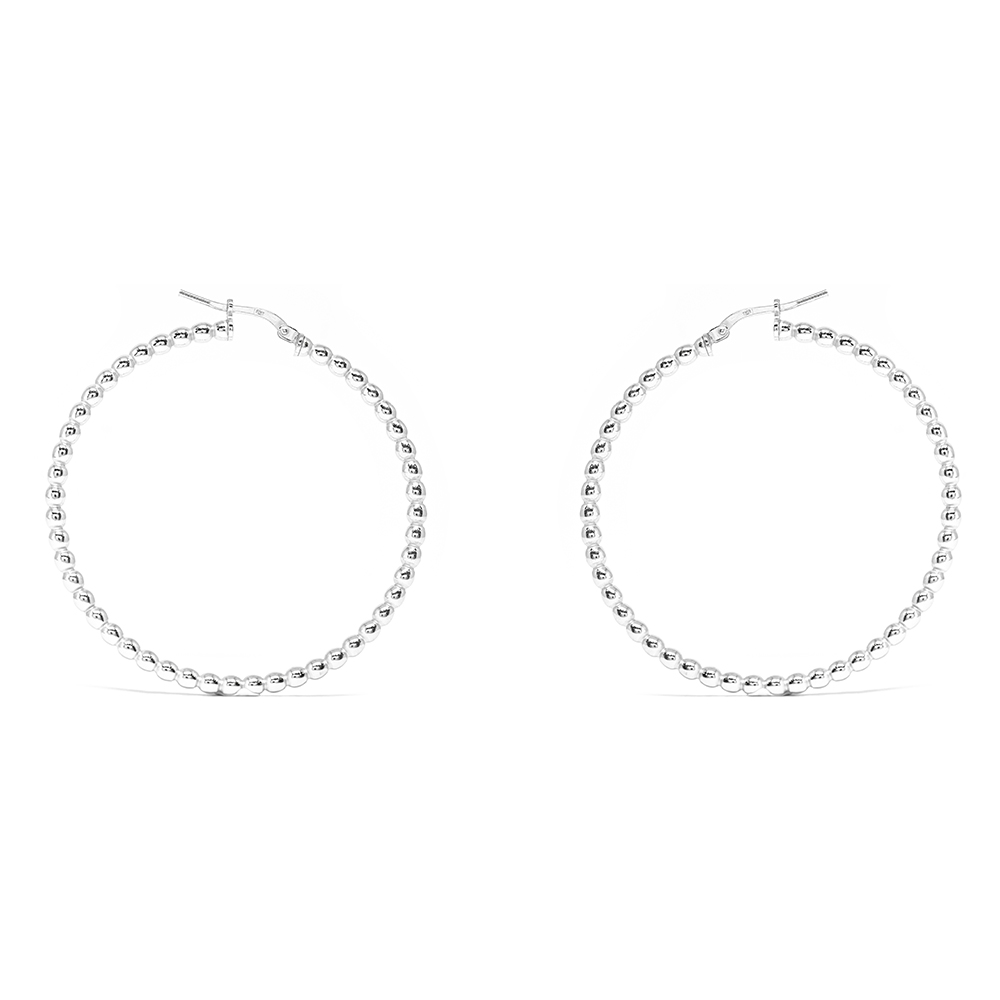 Κρίκοι Ασημένιοι Bubbles