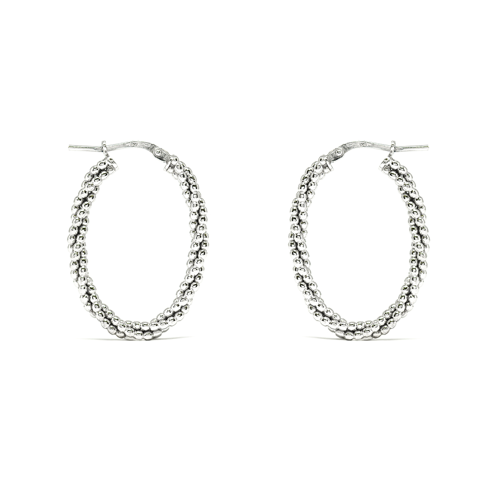 Κρίκοι Πλεκτοι Ασημένιοι