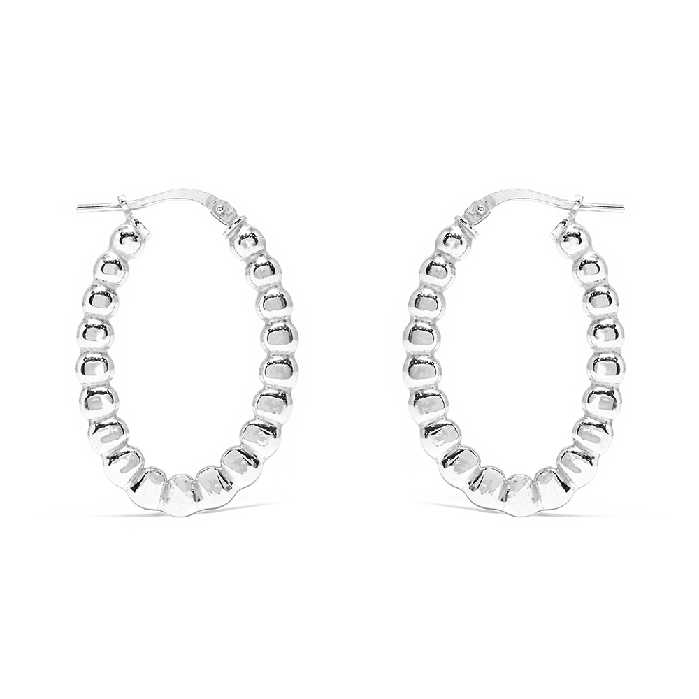 Κρίκοι Ασημένιοι Bubbles