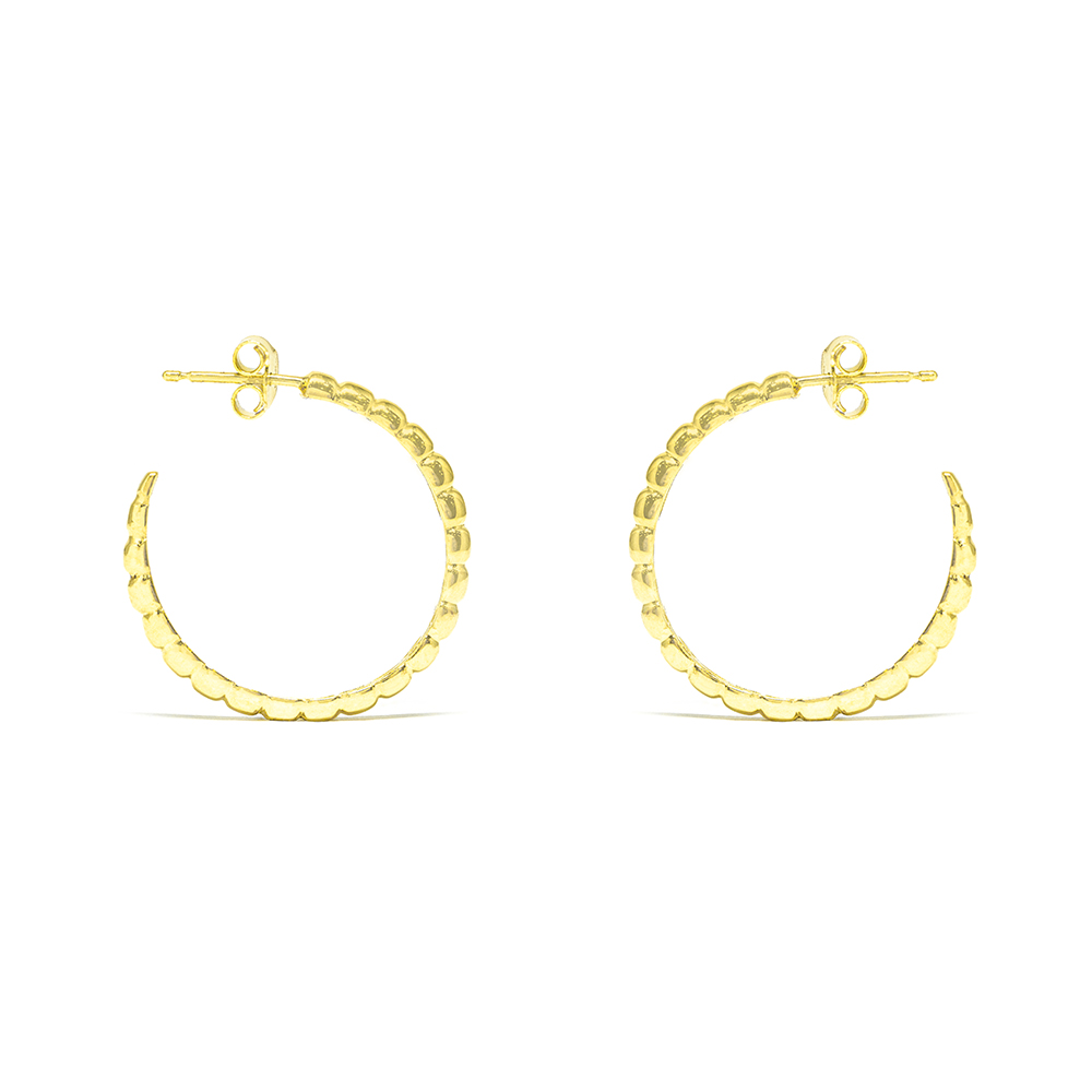 Κρίκοι Χρυσοί Bubbles