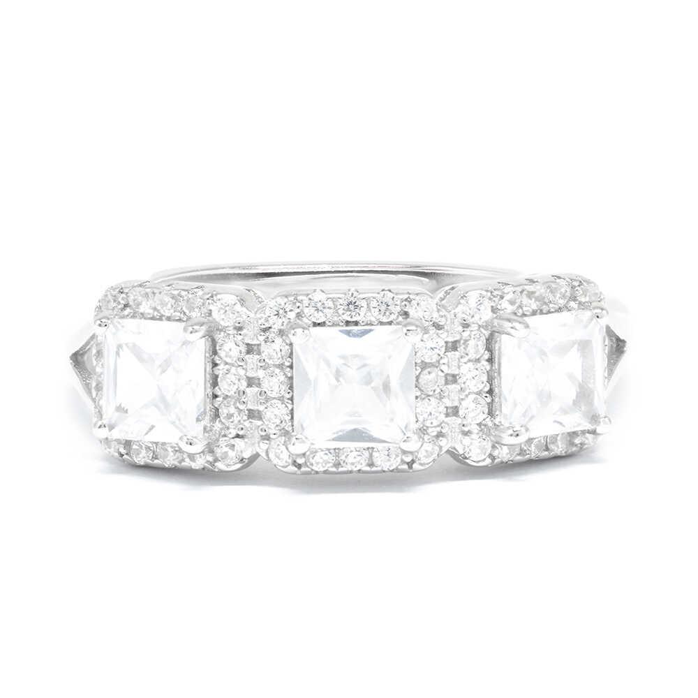 Δαχτυλίδι Ασημένιο κομψό σειρέ