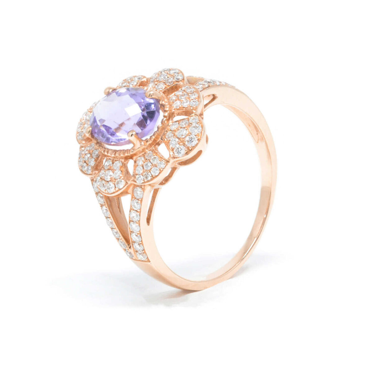 Δαχτυλίδι χρυσό με διαμάντια  Κ18