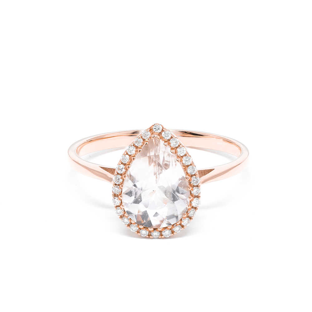 Δαχτυλίδι χρυσό με διαμάντια  Κ18