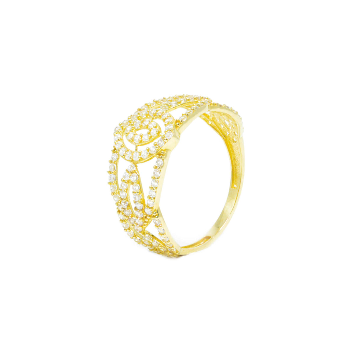 Δαχτυλίδι χρυσό με πολύτιμες πέτρες K14