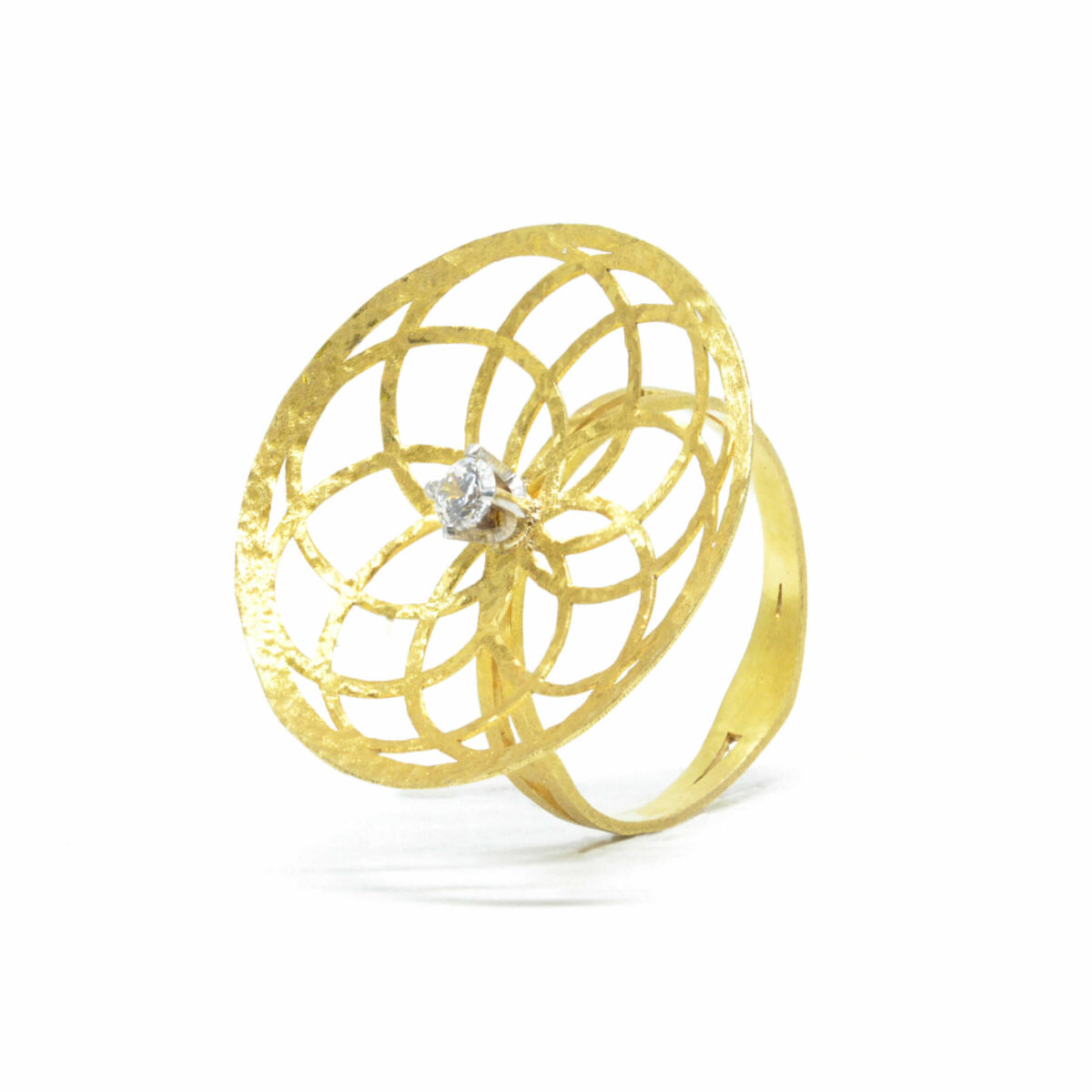 Δαχτυλίδι χρυσό με πολύτιμες πέτρες K14