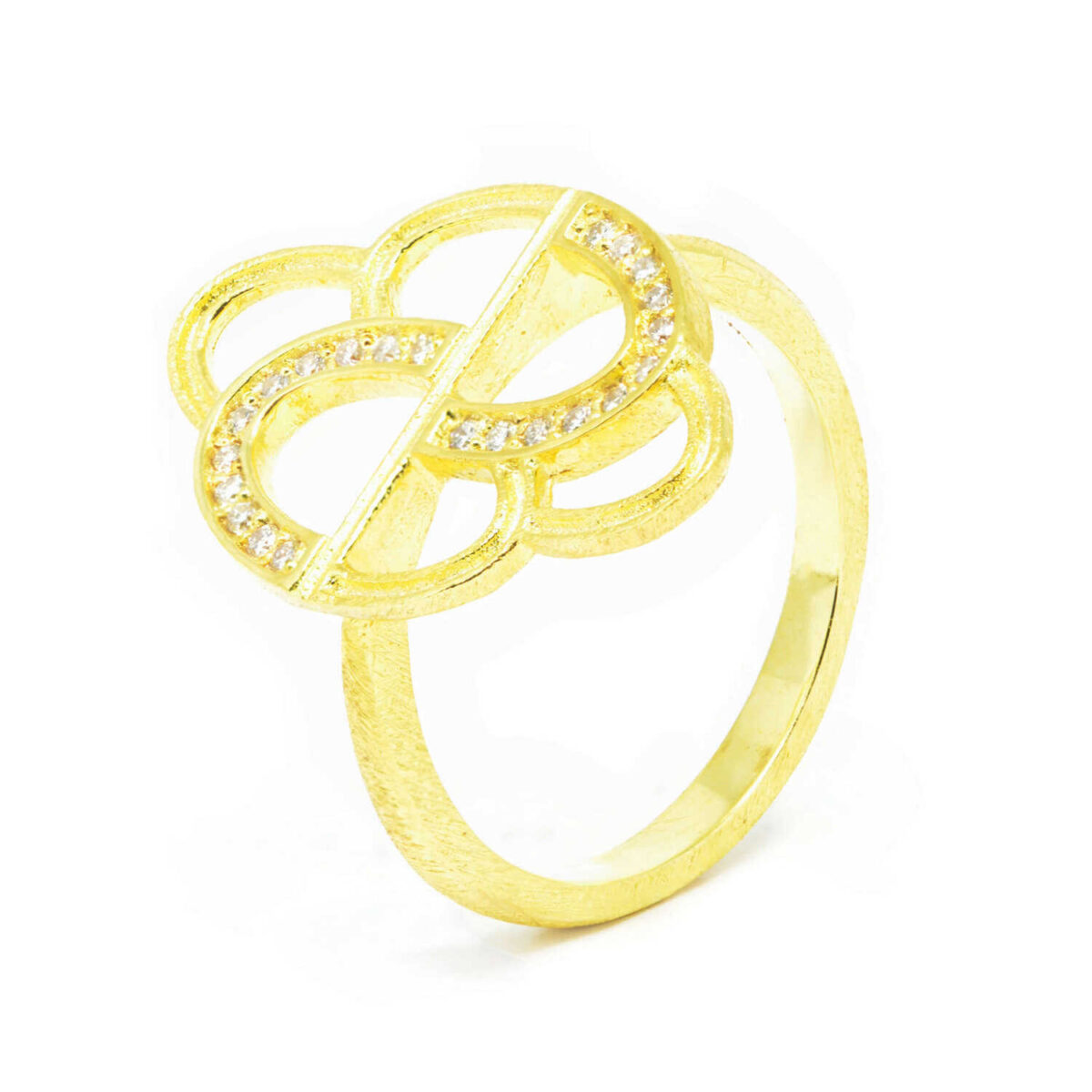 Δαχτυλίδι χρυσό με διαμάντια  Κ18