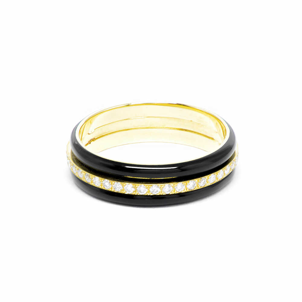 Δαχτυλίδι χρυσό με διαμάντια  Κ18